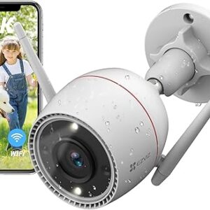 EZVIZ Cámara exterior 2K para seguridad en el hogar