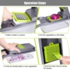 Vegetable Chopper Multifunctional Grater Cutter Kitchen Accessories Manual Fruit Slicer Potatos Shredders Cheese Onions Slicers - Imagen 5