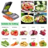Vegetable Chopper Multifunctional Grater Cutter Kitchen Accessories Manual Fruit Slicer Potatos Shredders Cheese Onions Slicers - Imagen 15