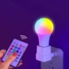 16 Colors RGB Bulb LED Multicolor Bulb E27 220V Household Lighting Dimmable 24 Key Remote Control Smart Lamp Atmosphere Light - Imagen 6