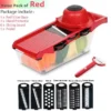 Vegetable Chopper Multifunctional Grater Cutter Kitchen Accessories Manual Fruit Slicer Potatos Shredders Cheese Onions Slicers - Imagen 7