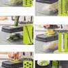Vegetable Chopper Multifunctional Grater Cutter Kitchen Accessories Manual Fruit Slicer Potatos Shredders Cheese Onions Slicers - Imagen 10