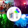 16 Colors RGB Bulb LED Multicolor Bulb E27 220V Household Lighting Dimmable 24 Key Remote Control Smart Lamp Atmosphere Light - Imagen 5