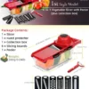 Vegetable Chopper Multifunctional Grater Cutter Kitchen Accessories Manual Fruit Slicer Potatos Shredders Cheese Onions Slicers - Imagen 23