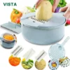 Vegetable Chopper Multifunctional Grater Cutter Kitchen Accessories Manual Fruit Slicer Potatos Shredders Cheese Onions Slicers - Imagen 4
