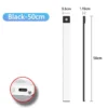 LED Cabinet Light USB Type-C Rechargeable Motion Sensor Led Lamp for Kitchen Wardrobe Cabinet Lighting 20cm/30cm/40cm/50cm/60cm - Imagen 10