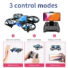 V8 New Mini Drone 4k profession HD 1080P Wide Angle Camera WiFi FPV RC Dron Height Keep Drones Helicopter Kids Toys 4DRC - Imagen 3