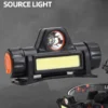 Rechargeable COB LED USB Headlamp Strong Magnetic Powerful Headlight Super Bright Waterproof Head Torch For Outdoor Fishing - Imagen 8