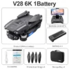 2023 New V28 Pro Drone 4K Professional Wifi FPV 8K HD Camera Brushless Foldable Quadcopter Dron Toys RC Distance 1000M - Imagen 15