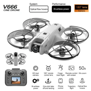 Drone 4K professional aerial photography 8k dual camera intelligent obstacle avoidance brushless quadcopter remote control toy