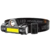 Rechargeable COB LED USB Headlamp Strong Magnetic Powerful Headlight Super Bright Waterproof Head Torch For Outdoor Fishing - Imagen 6