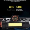 Rechargeable COB LED USB Headlamp Strong Magnetic Powerful Headlight Super Bright Waterproof Head Torch For Outdoor Fishing - Imagen 9