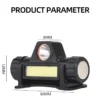 Rechargeable COB LED USB Headlamp Strong Magnetic Powerful Headlight Super Bright Waterproof Head Torch For Outdoor Fishing - Imagen 2
