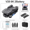 2023 New V28 Pro Drone 4K Professional Wifi FPV 8K HD Camera Brushless Foldable Quadcopter Dron Toys RC Distance 1000M - Imagen 14